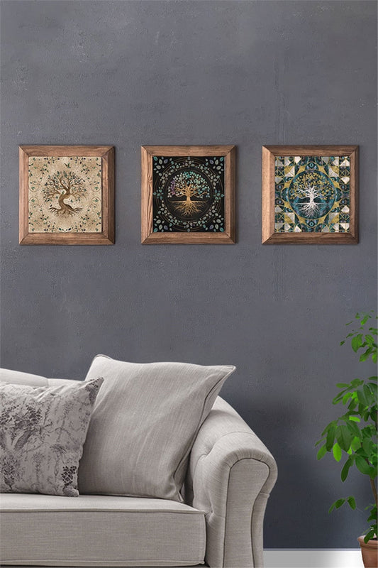 SOLID FRAMED 3-PIECE NATURAL STONE TABLE PANEL / 3PRMT-40-0247