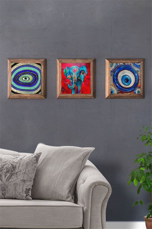 SOLID FRAMED 3-PIECE NATURAL STONE TABLE PANEL / 3PRMT-40-0361