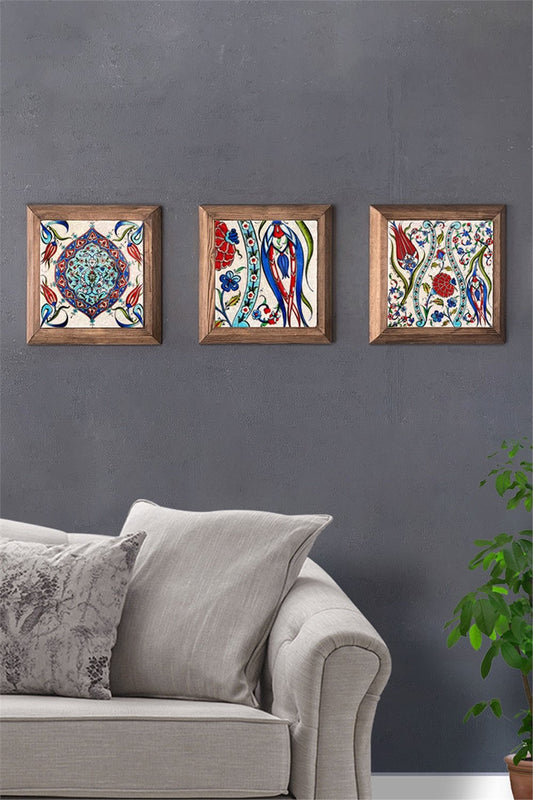 SOLID FRAMED 3-PIECE NATURAL STONE TABLE PANEL / 3PRMT-40-0038