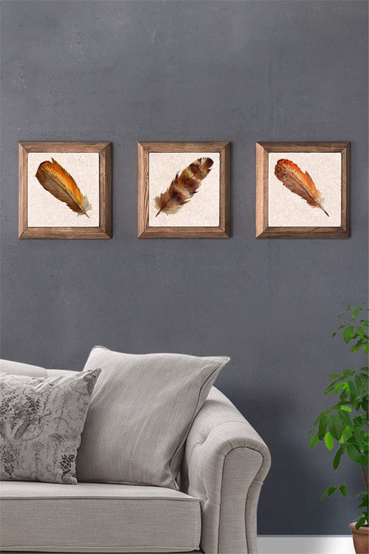 SOLID FRAMED 3-PIECE NATURAL STONE TABLE PANEL / 3PRMT-40-0267