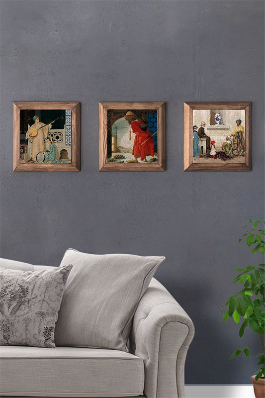 SOLID FRAMED 3-PIECE NATURAL STONE TABLE PANEL / 3PRMT-40-0061