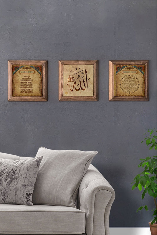SOLID FRAMED 3-PIECE NATURAL STONE TABLE PANEL / 3PRMT-40-0219
