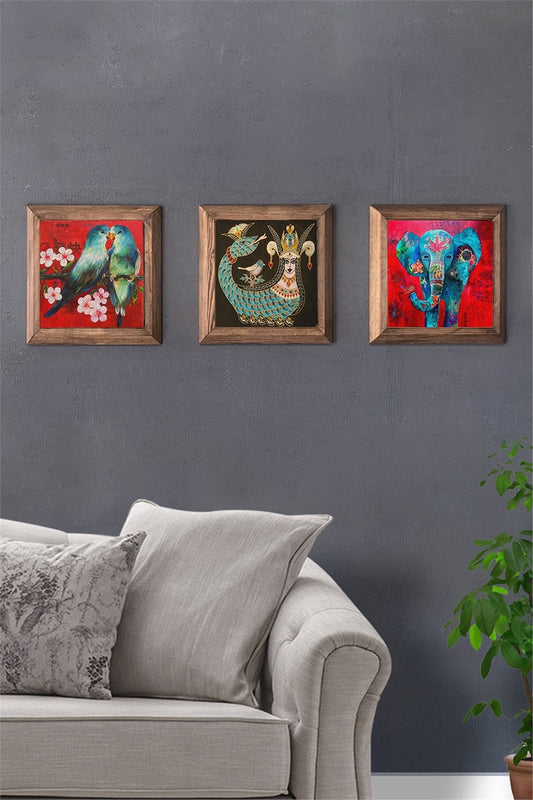 SOLID FRAMED 3-PIECE NATURAL STONE TABLE PANEL / 3PRMT-40-0363