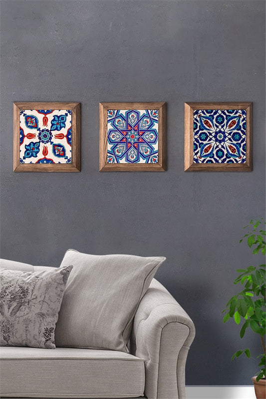 SOLID FRAMED 3-PIECE NATURAL STONE TABLE PANEL / 3PRMT-40-0104