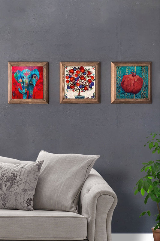 SOLID FRAMED 3-PIECE NATURAL STONE TABLE PANEL / 3PRMT-40-0396