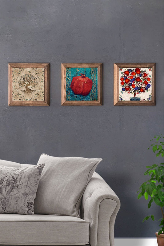 SOLID FRAMED 3-PIECE NATURAL STONE TABLE PANEL / 3PRMT-40-0231