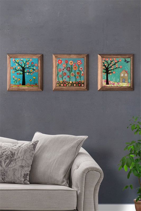 SOLID FRAMED 3-PIECE NATURAL STONE TABLE PANEL / 3PRMT-40-0085