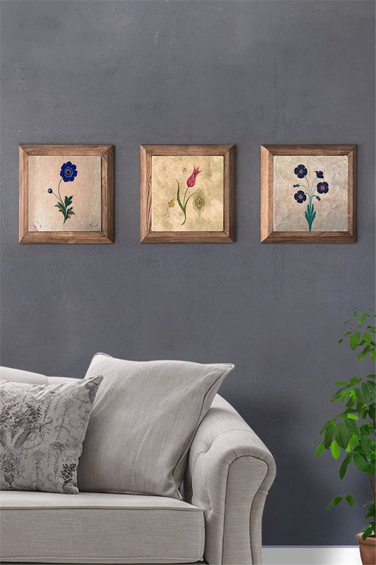 SOLID FRAMED 3-PIECE NATURAL STONE TABLE PANEL / 3PRMT-40-0010