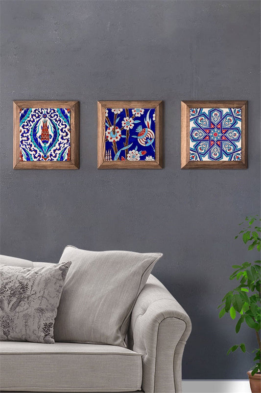 SOLID FRAMED 3-PIECE NATURAL STONE TABLE PANEL / 3PRMT-40-0045