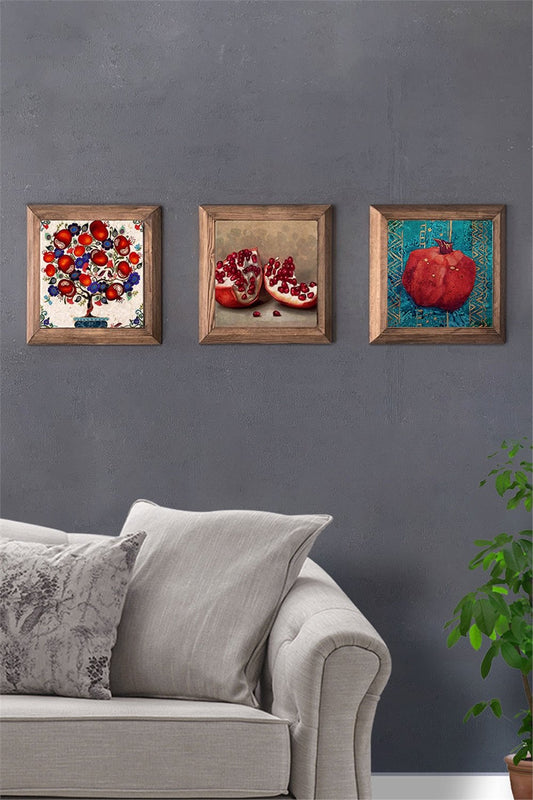 SOLID FRAMED 3-PIECE NATURAL STONE TABLE PANEL / 3PRMT-40-0120