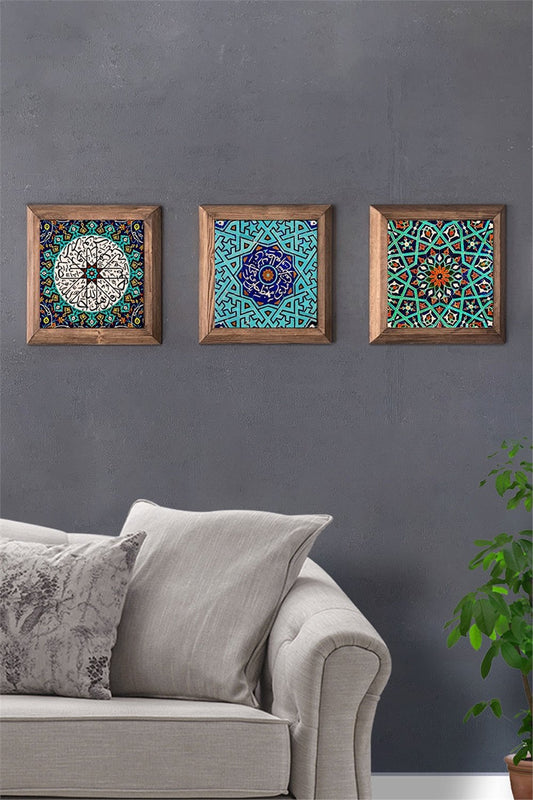 SOLID FRAMED 3-PIECE NATURAL STONE TABLE PANEL / 3PRMT-40-0018