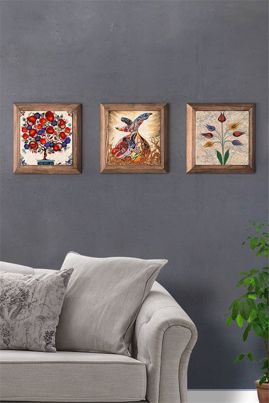 SOLID FRAMED 3-PIECE NATURAL STONE TABLE PANEL / 3PRMT-40-0376