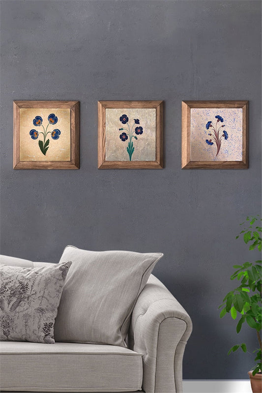 SOLID FRAMED 3-PIECE NATURAL STONE TABLE PANEL / 3PRMT-40-0007