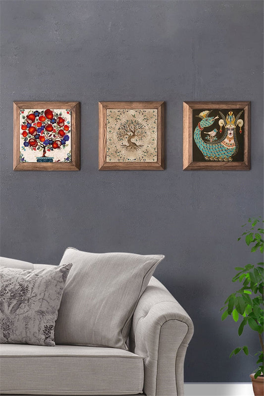 SOLID FRAMED 3-PIECE NATURAL STONE TABLE PANEL / 3PRMT-40-0377