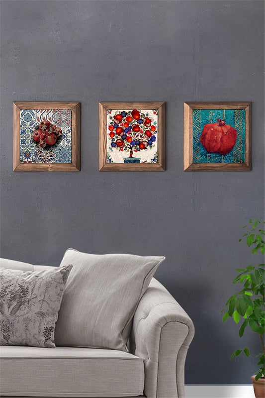 SOLID FRAMED 3-PIECE NATURAL STONE TABLE PANEL / 3PRMT-40-0013