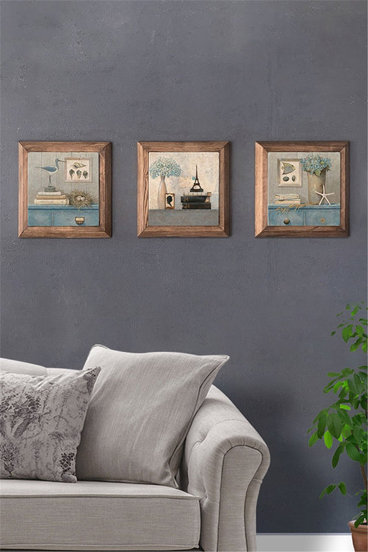 SOLID FRAMED 3-PIECE NATURAL STONE TABLE PANEL / 3PRMT-20-0014