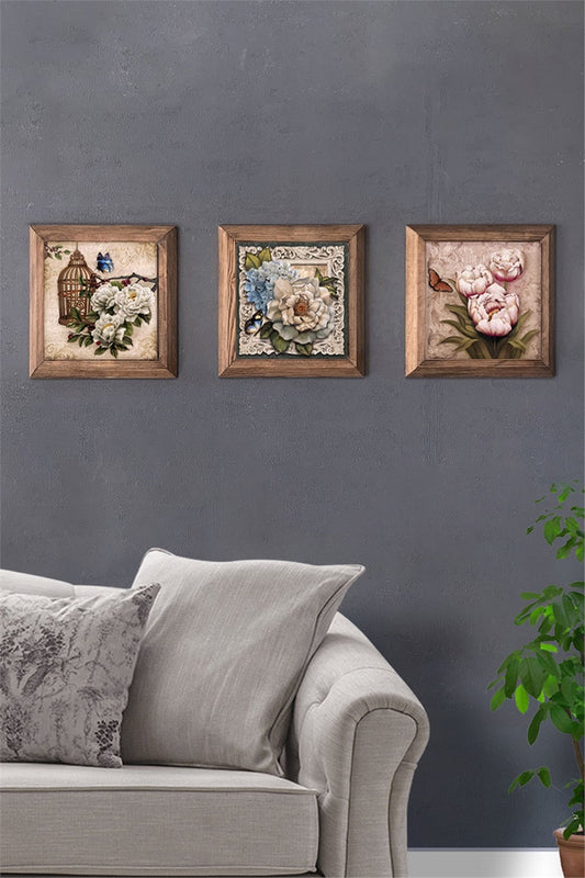 SOLID FRAMED 3-PIECE NATURAL STONE TABLE PANEL / 3PRMT-40-0094