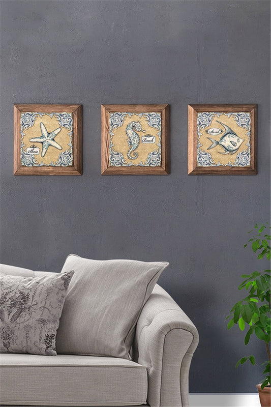 SOLID FRAMED 3-PIECE NATURAL STONE TABLE PANEL / 3PRMT-30-0017