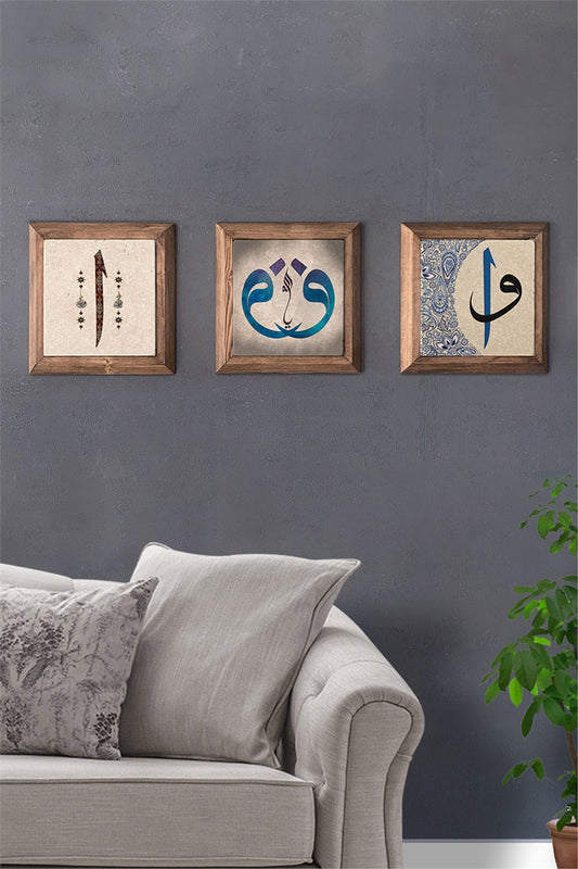 SOLID FRAMED 3-PIECE NATURAL STONE TABLE PANEL / 3PRMT-40-0016