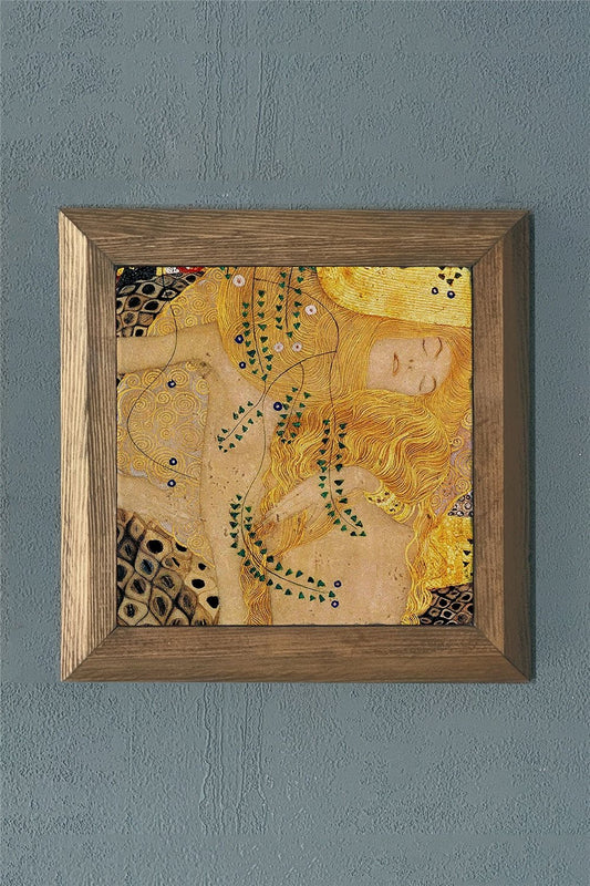 SOLID FRAMED NATURAL STONE PAINTING PANEL 11" x 11" / PRMT2020-1387