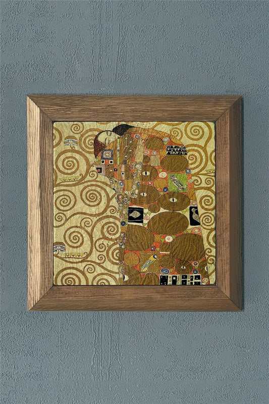 SOLID FRAMED NATURAL STONE PAINTING PANEL 11" x 11" / PRMT2020-1403