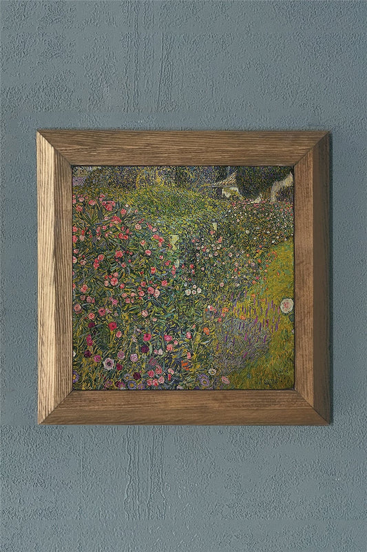 SOLID FRAMED NATURAL STONE PAINTING PANEL 11" x 11" / PRMT2020-1389
