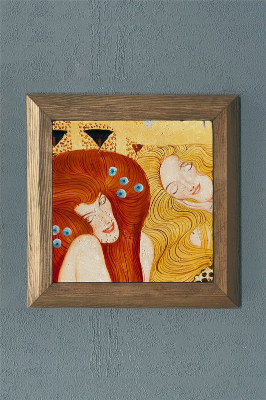 SOLID FRAMED NATURAL STONE PAINTING PANEL 11" x 11" / PRMT2020-1388