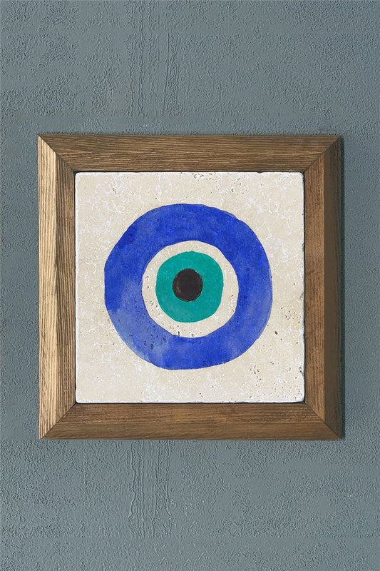 SOLID FRAME NATURAL STONE PAINTING PANEL 11" x 11" / PRMT2020-1468