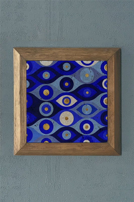 SOLID FRAMED NATURAL STONE PAINTING PANEL 11" x 11" / PRMT2020-1477