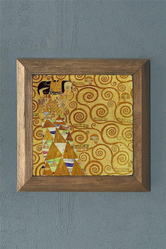 SOLID FRAME NATURAL STONE PAINTING PANEL 11" x 11" / PRMT2020-1395