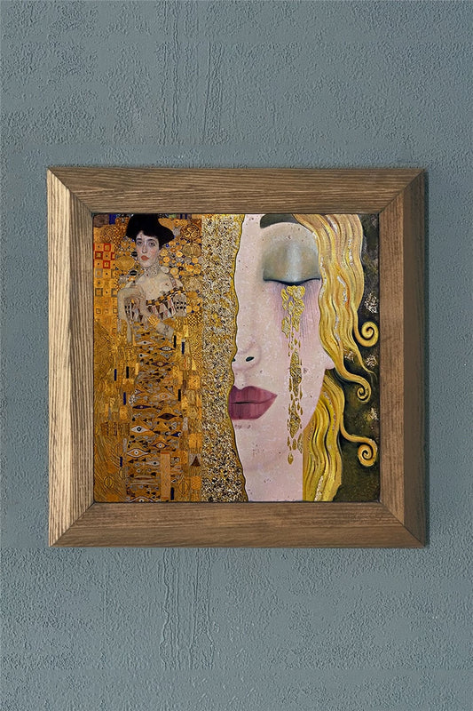 SOLID FRAMED NATURAL STONE PAINTING PANEL 11" x 11" / PRMT2020-1412