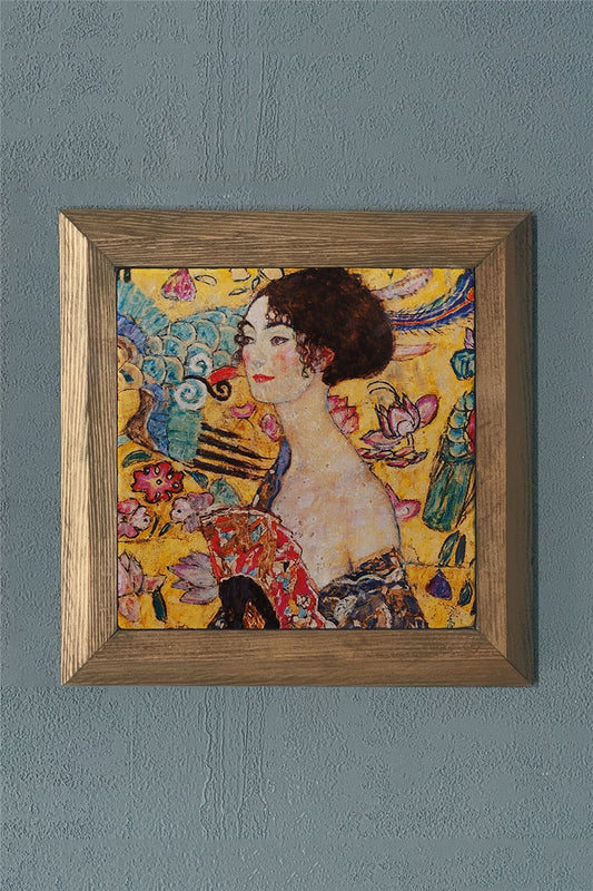 SOLID FRAME NATURAL STONE PAINTING PANEL 11" x 11" / PRMT2020-1417