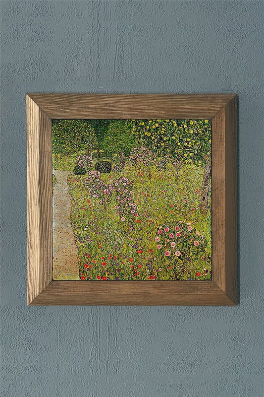 SOLID FRAMED NATURAL STONE PAINTING PANEL 11" x 11" / PRMT2020-1415