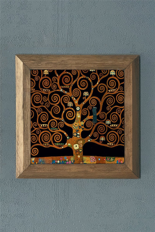 SOLID FRAME NATURAL STONE PAINTING PANEL 11" x 11" / PRMT2020-1398