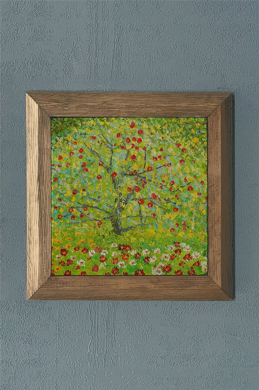 SOLID FRAME NATURAL STONE PAINTING PANEL 11" x 11" / PRMT2020-1419