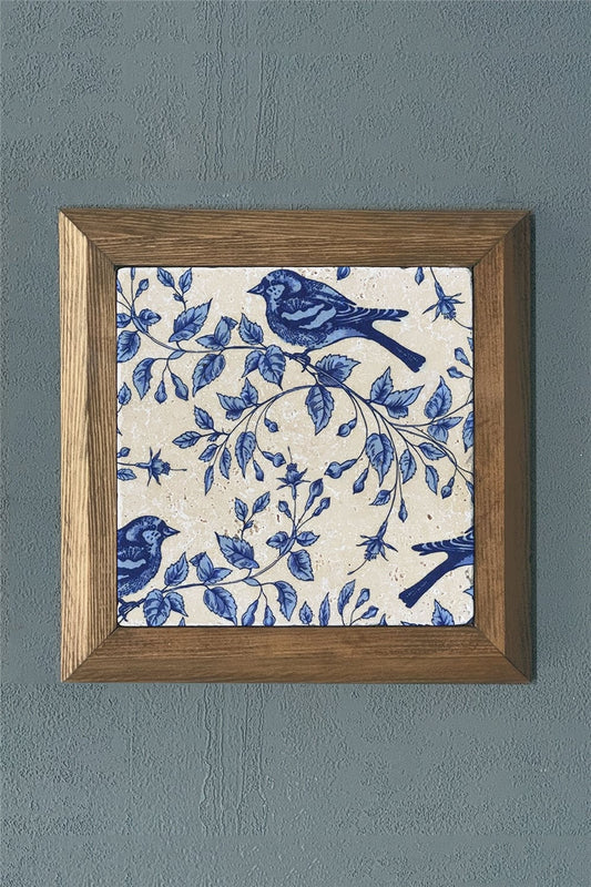 SOLID FRAME NATURAL STONE PAINTING PANEL 11" x 11" / PRMT2020-1496