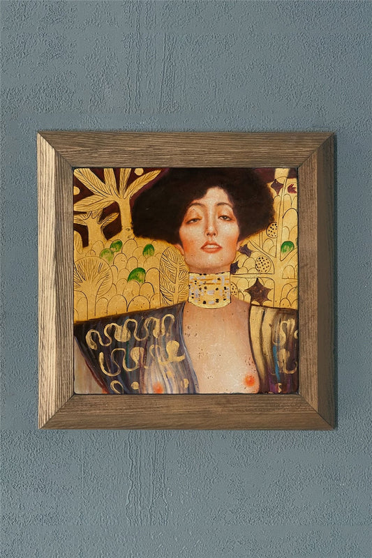 SOLID FRAMED NATURAL STONE PAINTING PANEL 11" x 11" / PRMT2020-1394