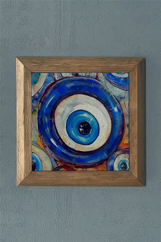 SOLID FRAMED NATURAL STONE PAINTING PANEL 11" x 11" / PRMT2020-1481