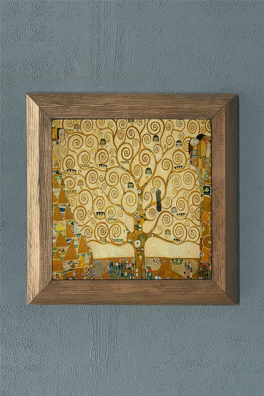 SOLID FRAMED NATURAL STONE PAINTING PANEL 11" x 11" / PRMT2020-1411