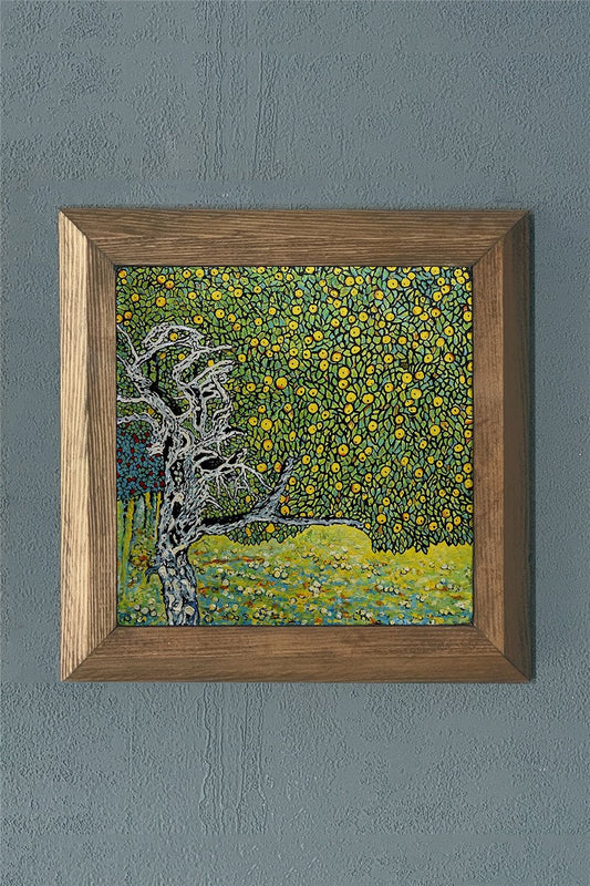 SOLID FRAME NATURAL STONE PAINTING PANEL 11" x 11" / PRMT2020-1400