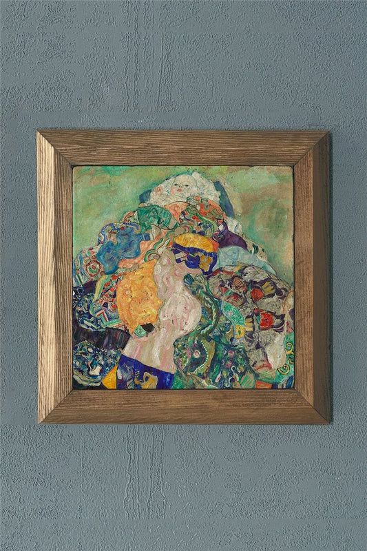 SOLID FRAME NATURAL STONE PAINTING PANEL 11" x 11" / PRMT2020-1407