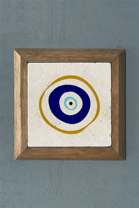SOLID FRAME NATURAL STONE PAINTING PANEL 11" x 11" / PRMT2020-1466