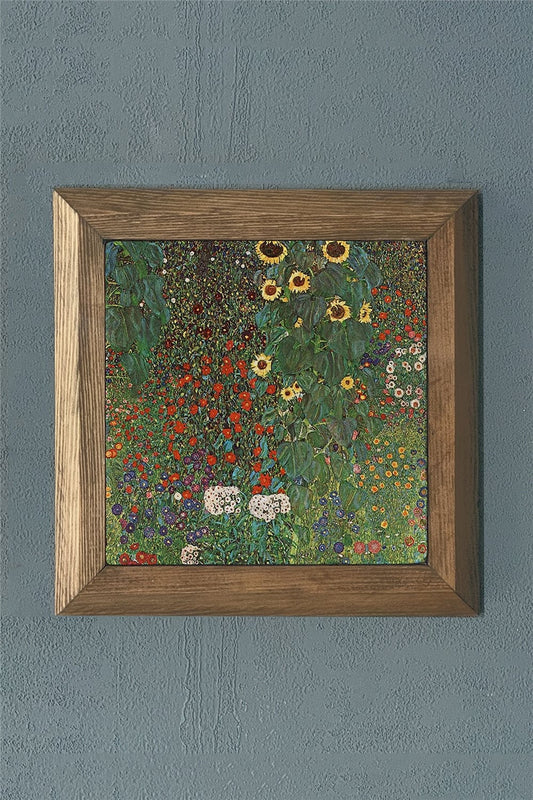 SOLID FRAME NATURAL STONE PAINTING PANEL 11" x 11" / PRMT2020-1408