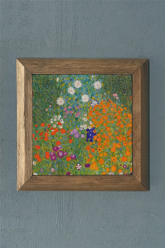 SOLID FRAME NATURAL STONE PAINTING PANEL 11" x 11" / PRMT2020-1392