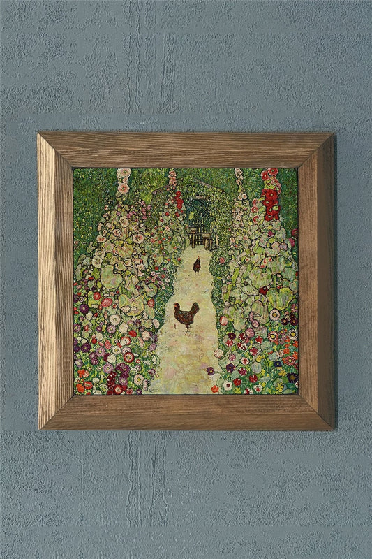SOLID FRAMED NATURAL STONE PAINTING PANEL 11" x 11" / PRMT2020-1399