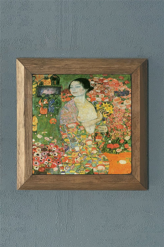 SOLID FRAMED NATURAL STONE PAINTING PANEL 11" x 11" / PRMT2020-1421