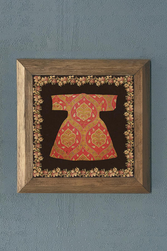 Solid Framed Kaftan Natural Stone Painting Panel 11" x 11"