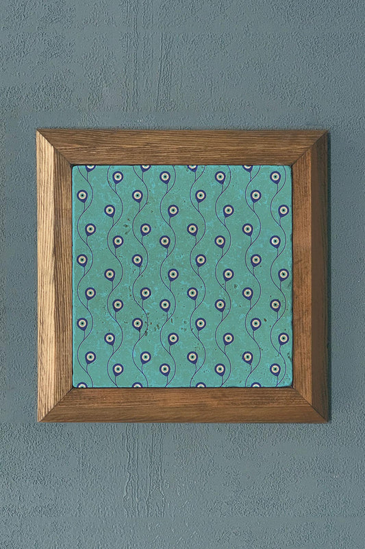 Solid Framed Stone Painting - Wall Decoration - 11" x 11" - WALL DECOR