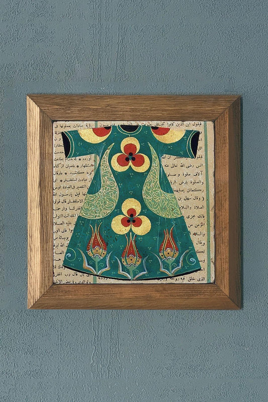 Solid Framed Stone Painting-Wall Decor- 11" x 11"