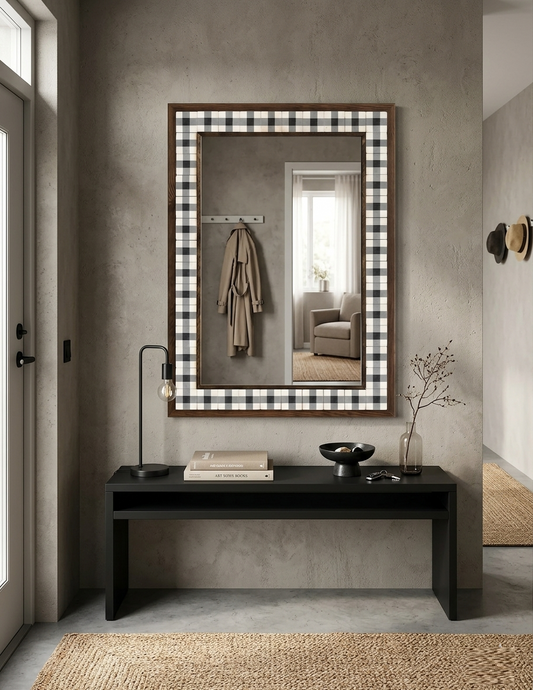 4x4 Tiles Stone Mosaic Wall Mirror | AYN-004